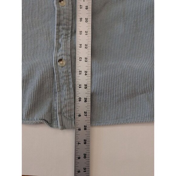Urban Outfitters Rolla's Men At Work Fat Corduroy Shirt Blue Size Medium - Picture 5 of 8